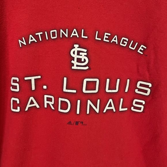 St. Louis Cardinals Long Sleeve T Shirt, 2XL, Red, Adidas, - Picture 2 of 12